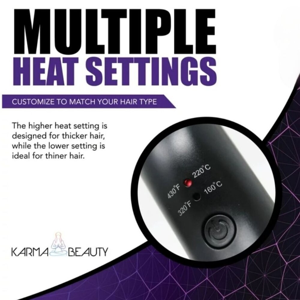 🆕️🆑️ Karma Beauty Gentlemen Beard Straightening Brush With Anti-Scald Bristles - Picture 2 of 11